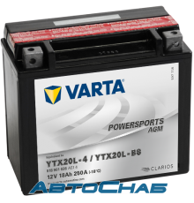  VARTA MOTO18 AGM 177х88х156 YTX20L-4(BS) 